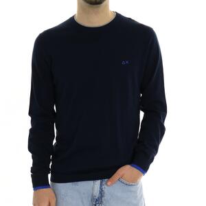 MAGLIA DOUBLE RIB BLU